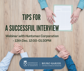 Tips for a Successful Interview – webinar with Huntsman Corporation